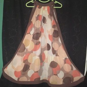 Tulle polka dot Handkerchief slip dress.